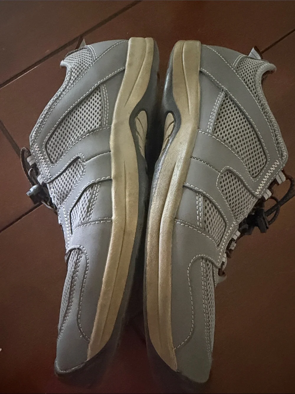 Land’s End Grey Mesh Men's Casual Sneakers